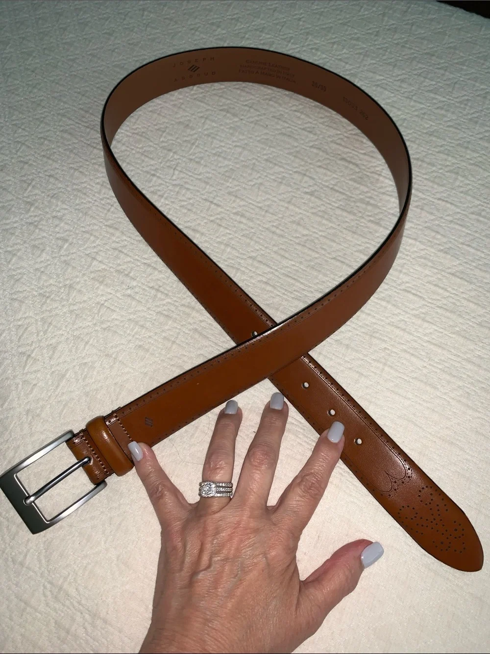 Joseph Abound leather belt size 36/38 brown